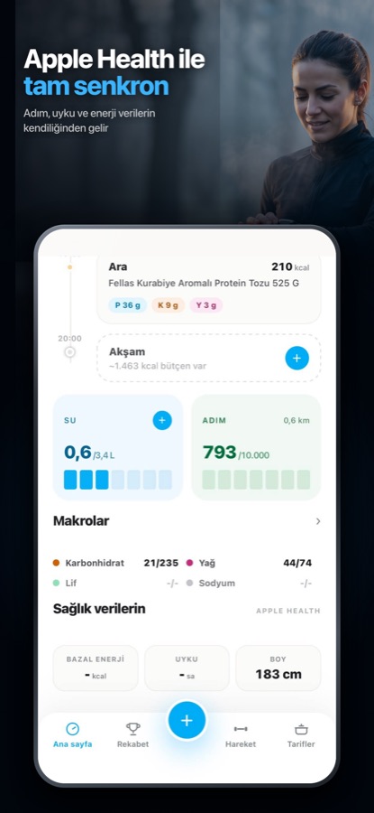 Apple Health ile adım ve enerji